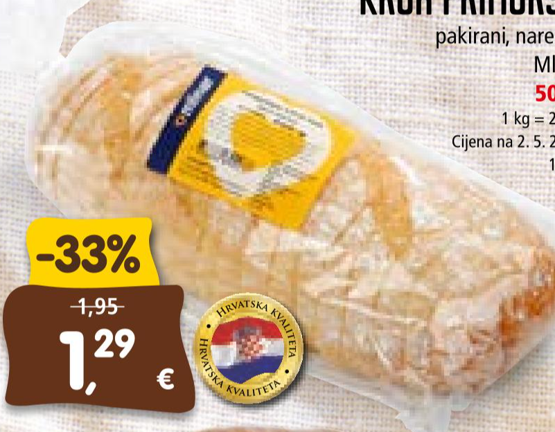 Kruh primorski 500 g