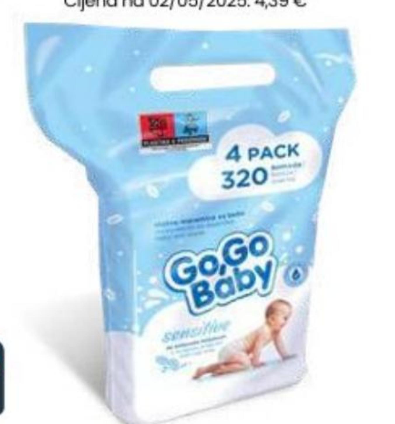 Baby vlažne maramice 4 KOM X 80