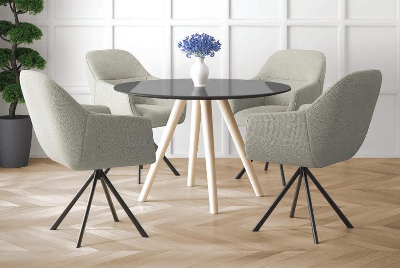 Fiksni stol Ø 120 cm, stol za 5 osoba