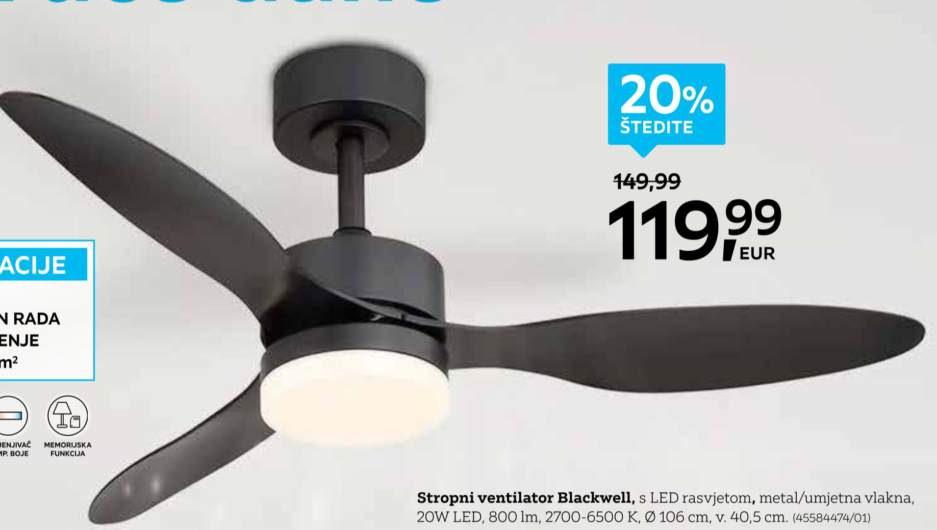 Stropni ventilator