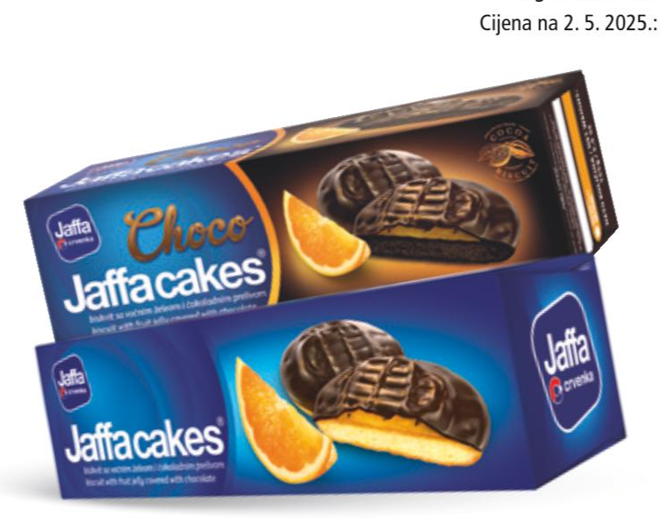 Keks jaffa od 150 g do 158 g