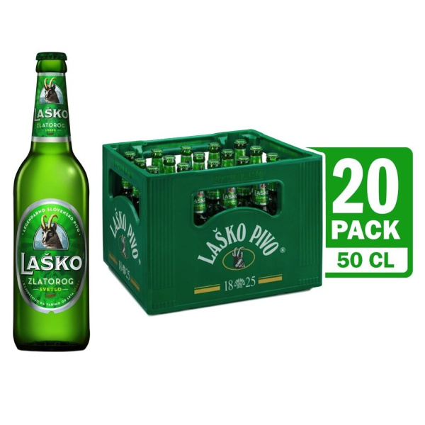 Pivo zlatorog 20 x 0.5 L