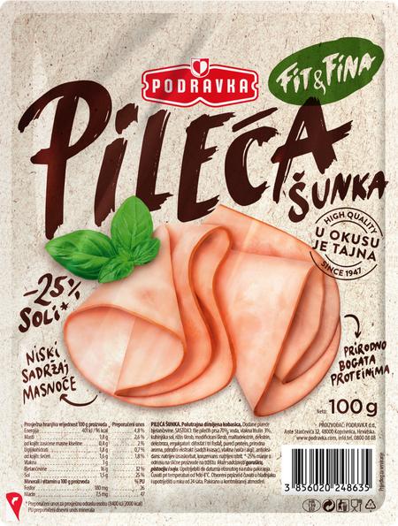 Domaća šunka, pileća prsa ili pureća prsa naresci 100g