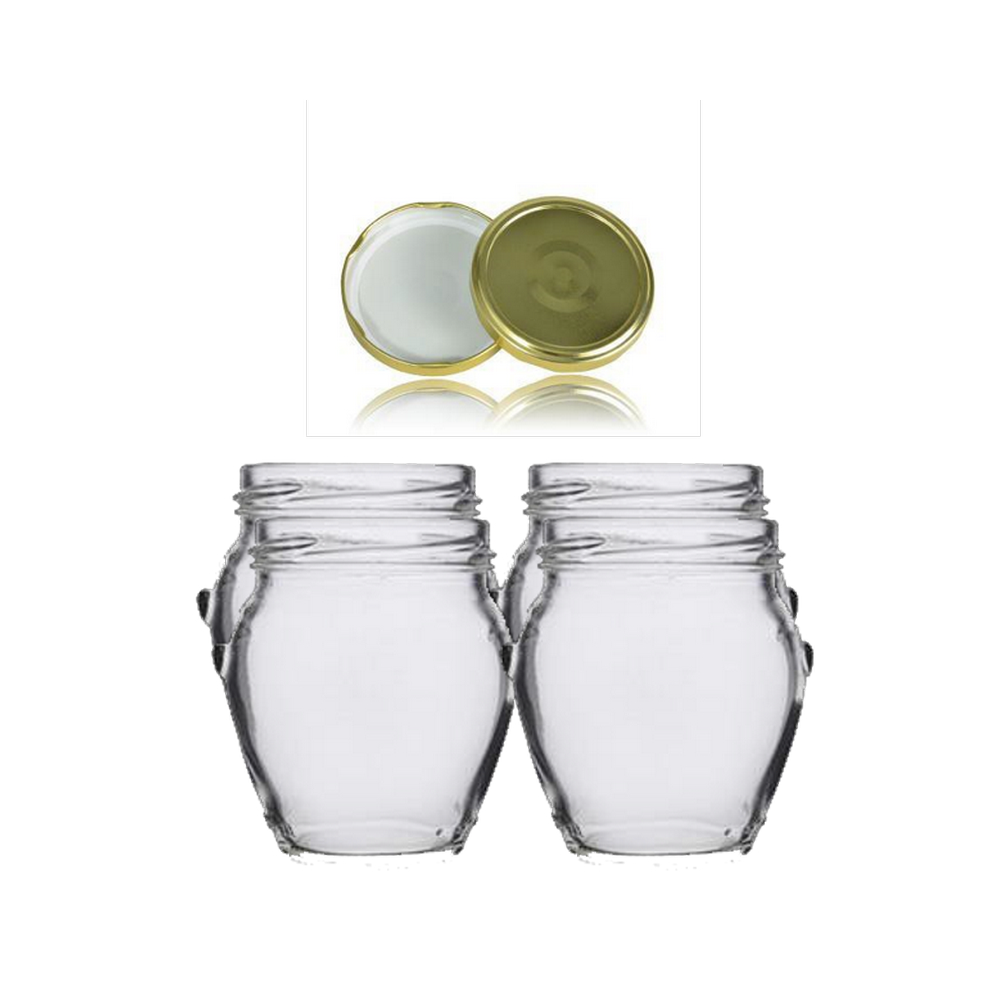 Staklenka amfora 314ml + poklopac, 6/1, set