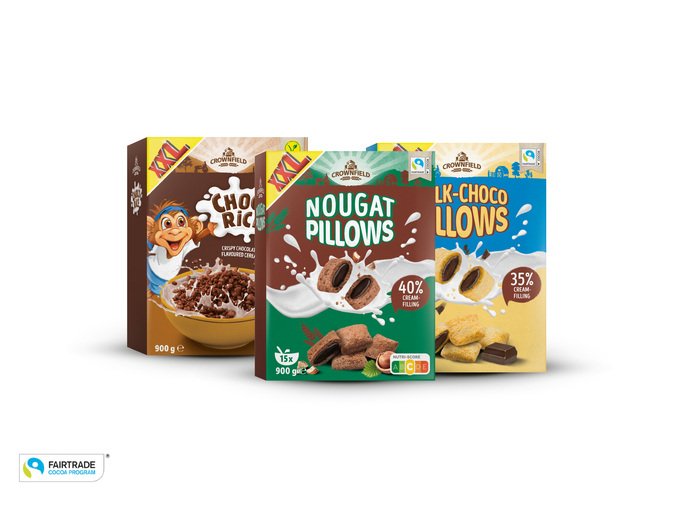 Choco rice, choco shells, nougat pillows ili milk-choco pillows 900 g