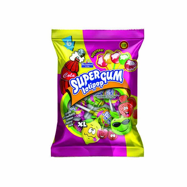 Lizalice s gumom za žvakanje 108 g