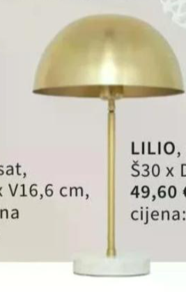 Lilio, stolna svjetiljka