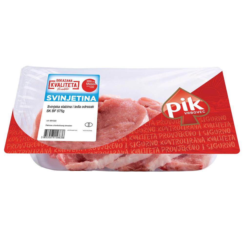 Svinjska slabina i leđa s kosti odrezak 575 g