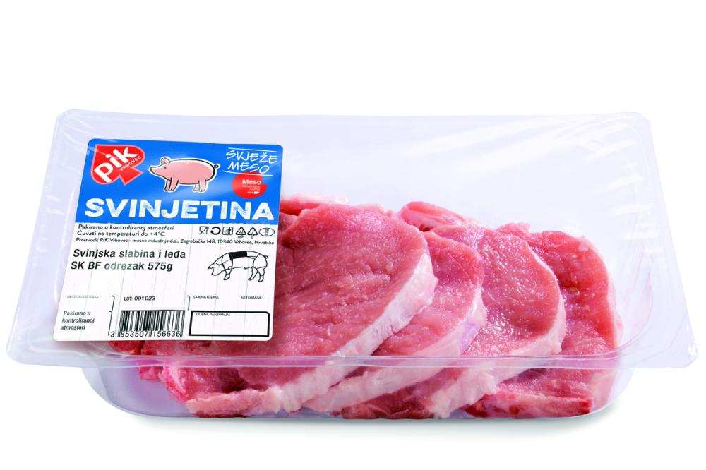 Svinjska slabina i leđa 575g