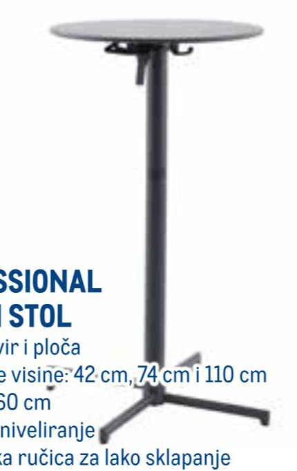 Podesivi barski stol