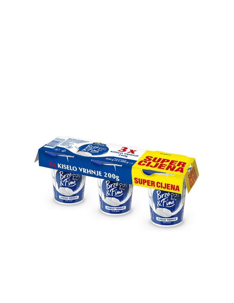 Kiselo vrhnje 3 x 200 g