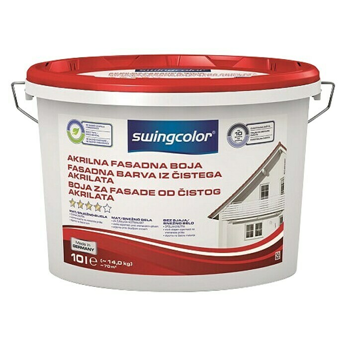 Fasadna boja od čistog akrilata 10L