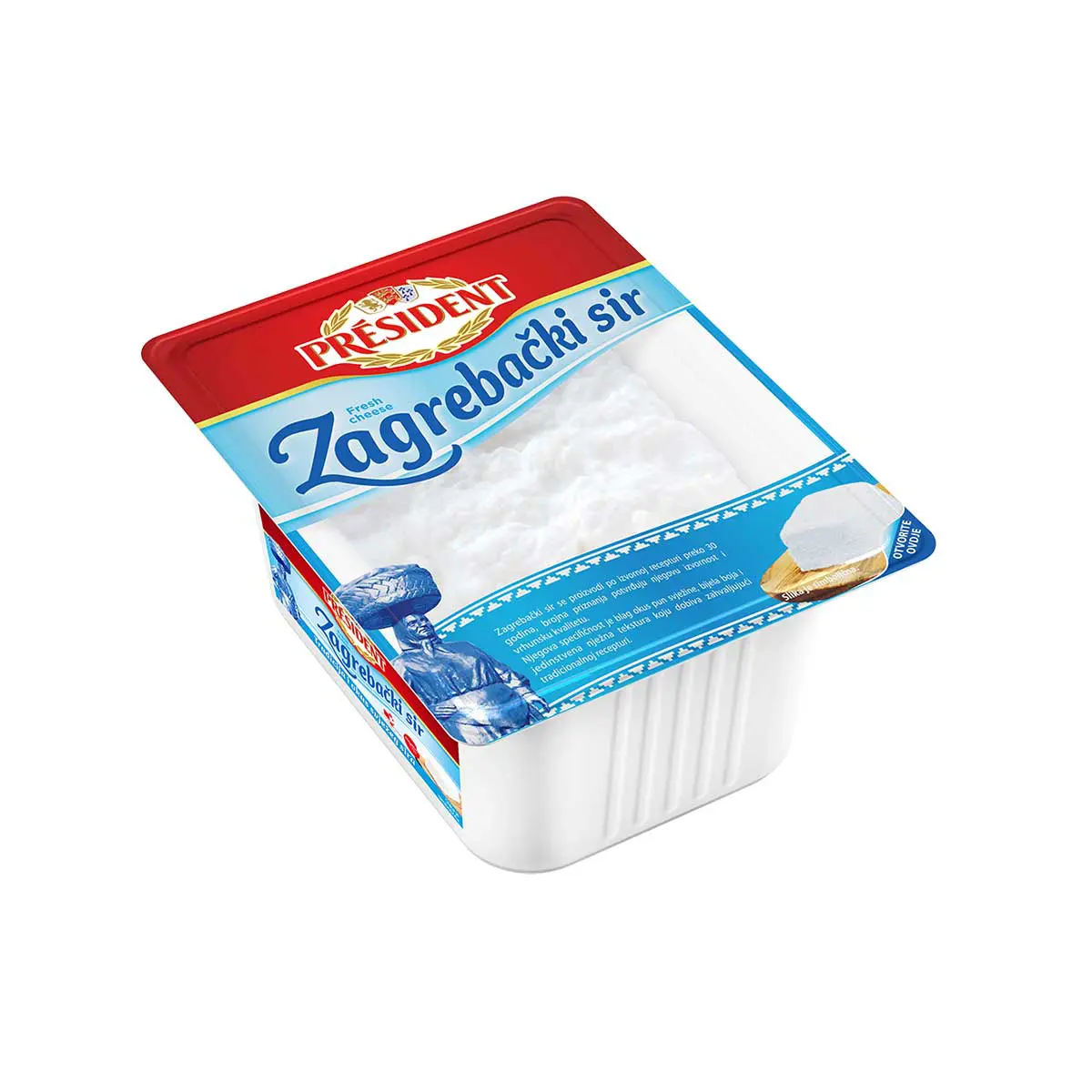 Svježi zagrebački sir 375g