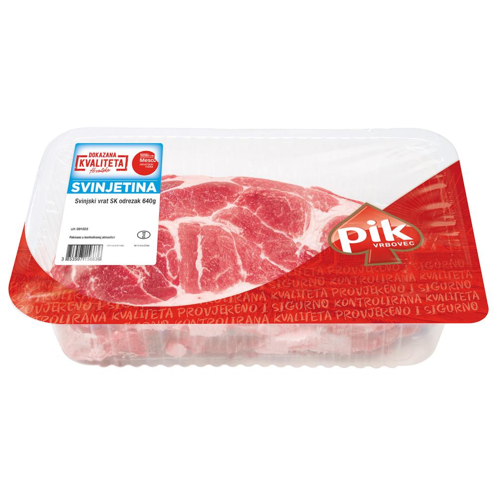 Svinjski vrat sk odrezak 640 g Pik Vrbovec