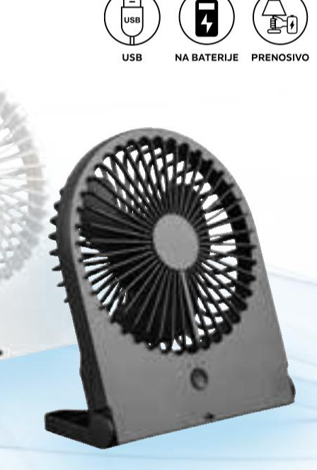 Stolni punjivi ventilator