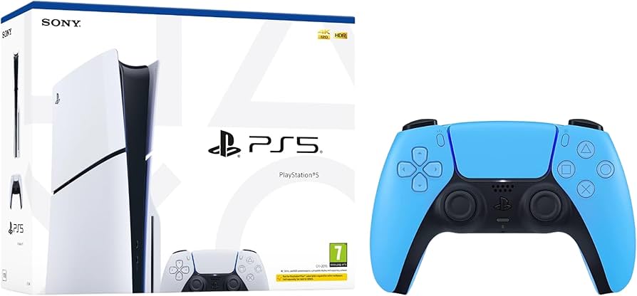 Playstation 5 slim digital edition d chassis + ps5 dualsense wireless kontroler 1 kom