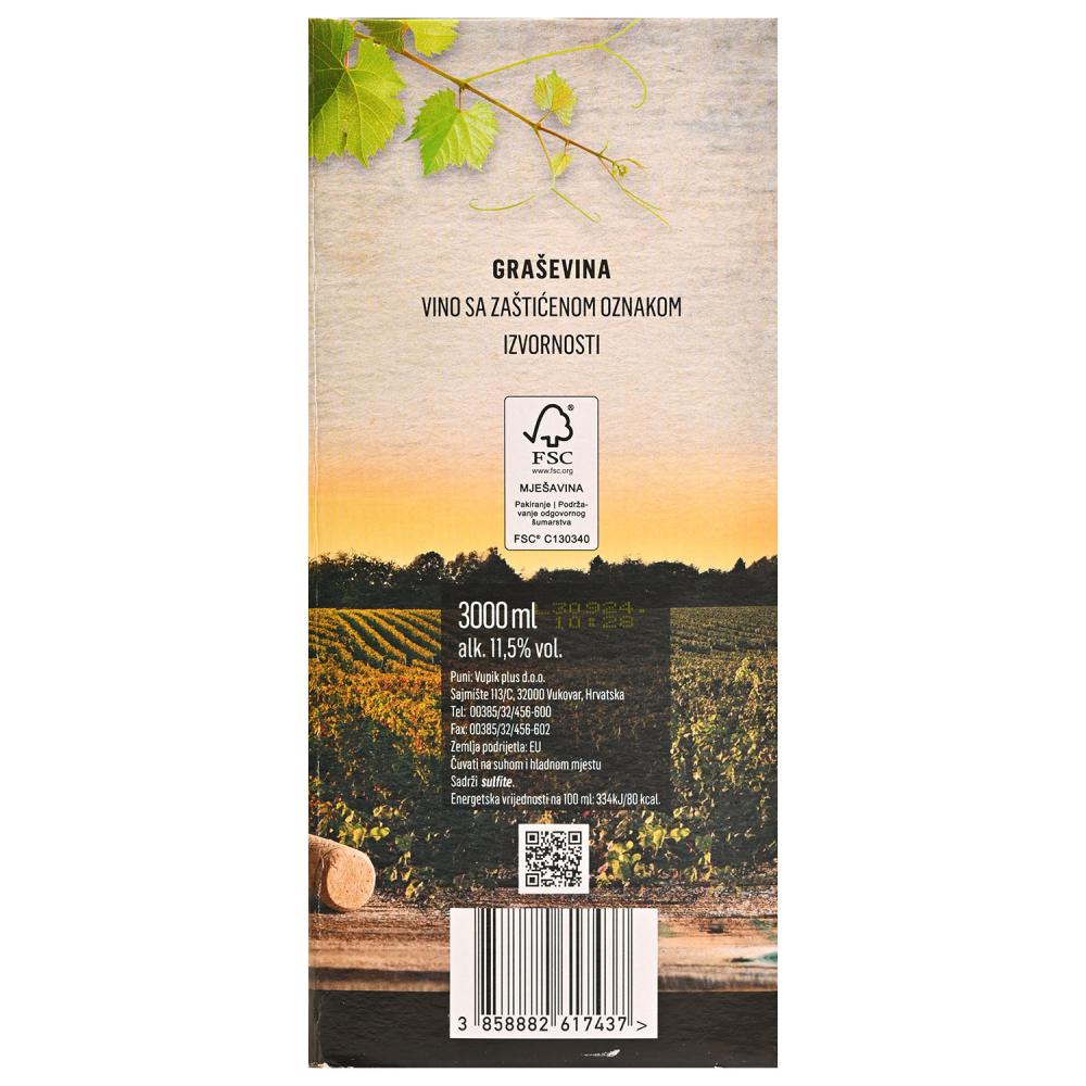 Vino graševina 3 l